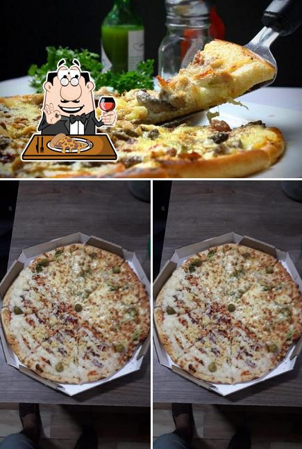 Escolha diferentes variedades de pizza