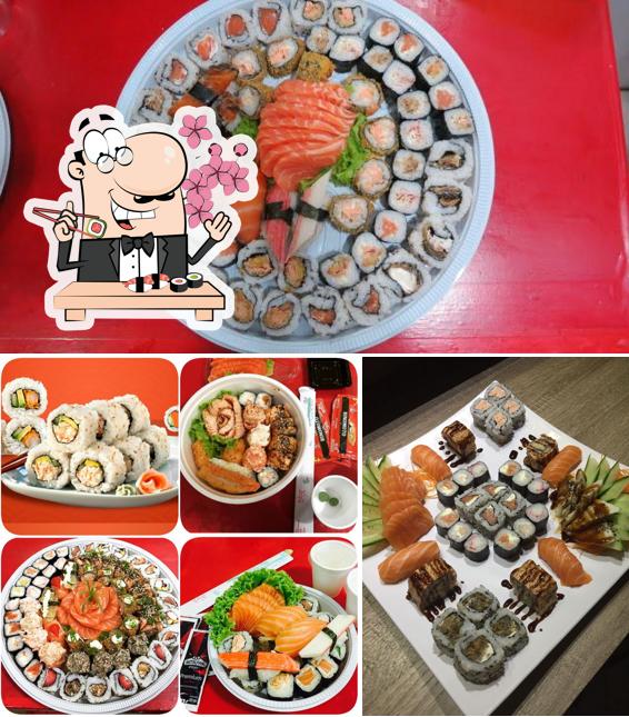 Experimente diversas opções de sushi