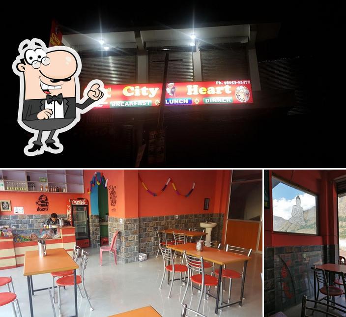 The interior of City Heart Restaurant