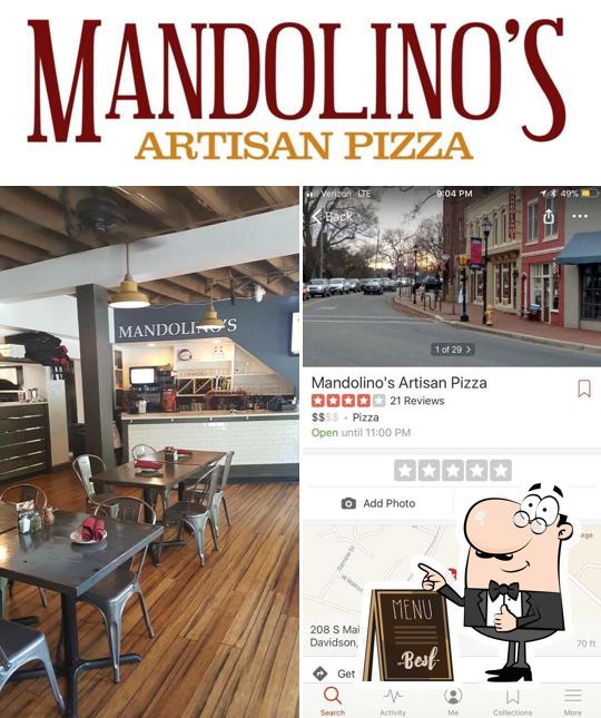 Mandolino's Artisan Pizza in Davidson Restaurant menu and reviews