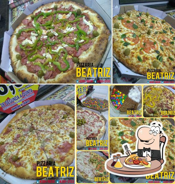 Consiga pizza no Pizzaria Beatriz