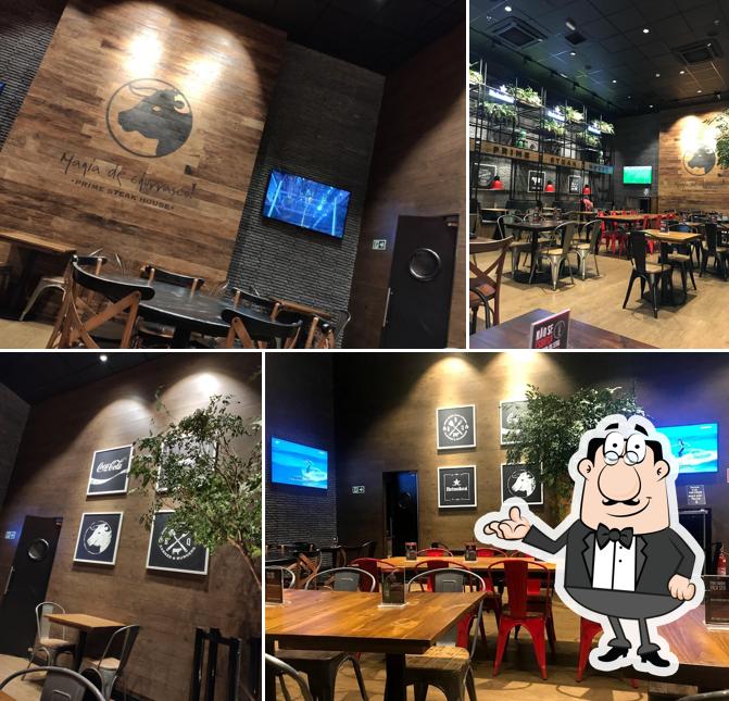 O interior do Mania de Churrasco | Prime Steak & Burger