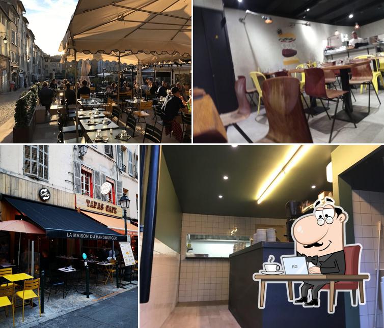 L'intérieur de Burger Bar – La Maison du Handburger