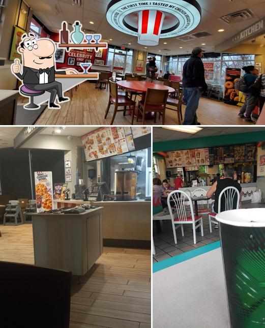 The interior of KFC