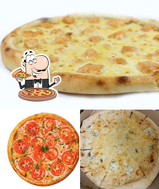 Kostet diverse Variationen von Pizza