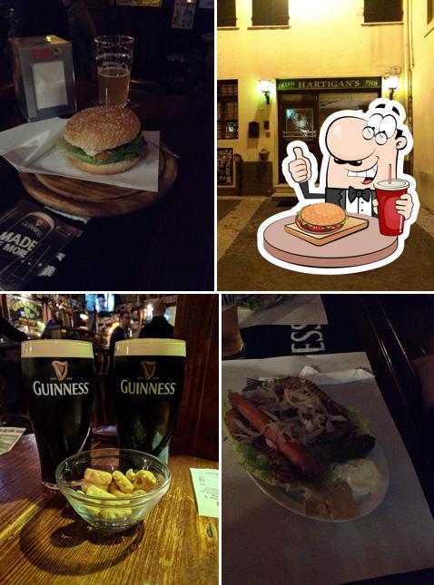 Prova un hamburger a Hartigan's Irish Pub