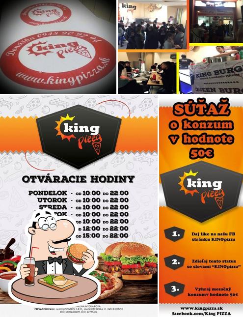 Essayez un hamburger à King Pizza