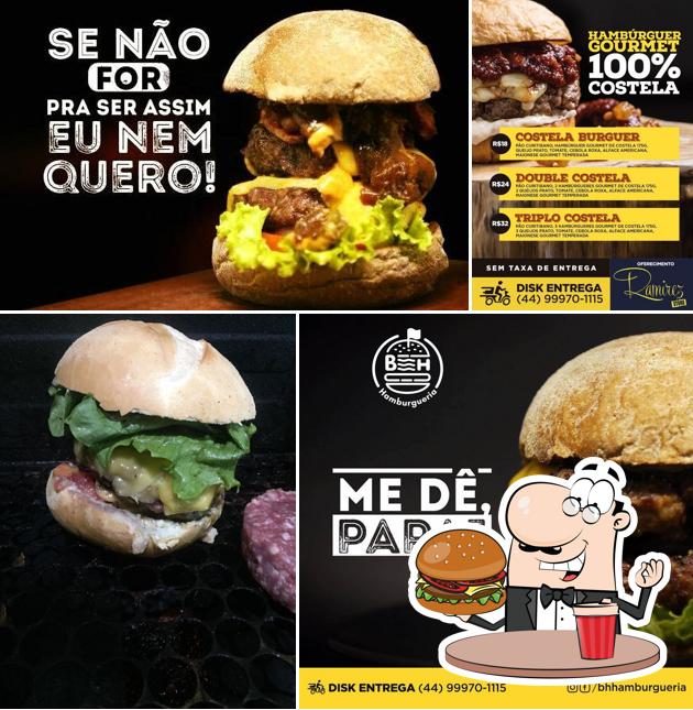 Delicie-se com um hambúrguer no BH Hamburgueria