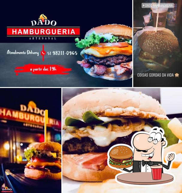 Experimente um hambúrguer no Dado Hamburgueria