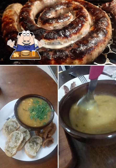 Sopa de moluscos em Espetaria do Sul Americana