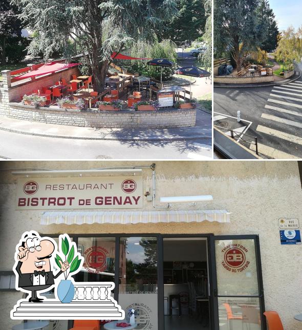 L'extérieur de Le bistrot de Genay