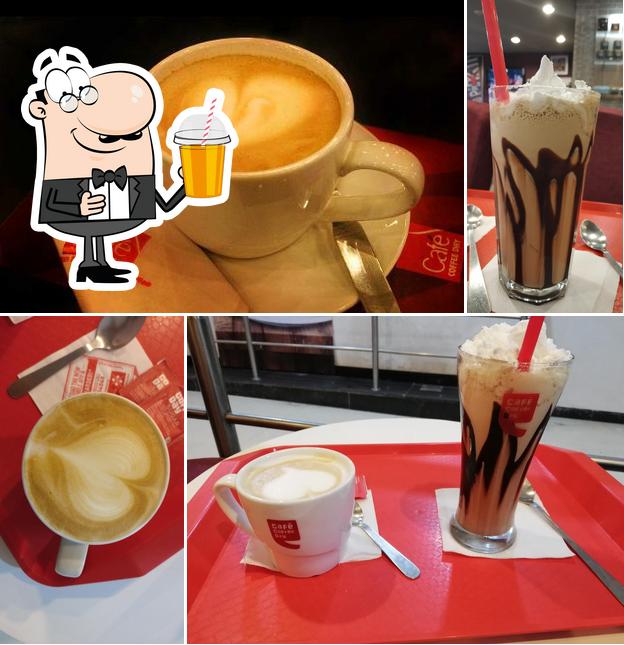 Enjoy a beverage at Café Coffee Day - Inside Galaxy Mall