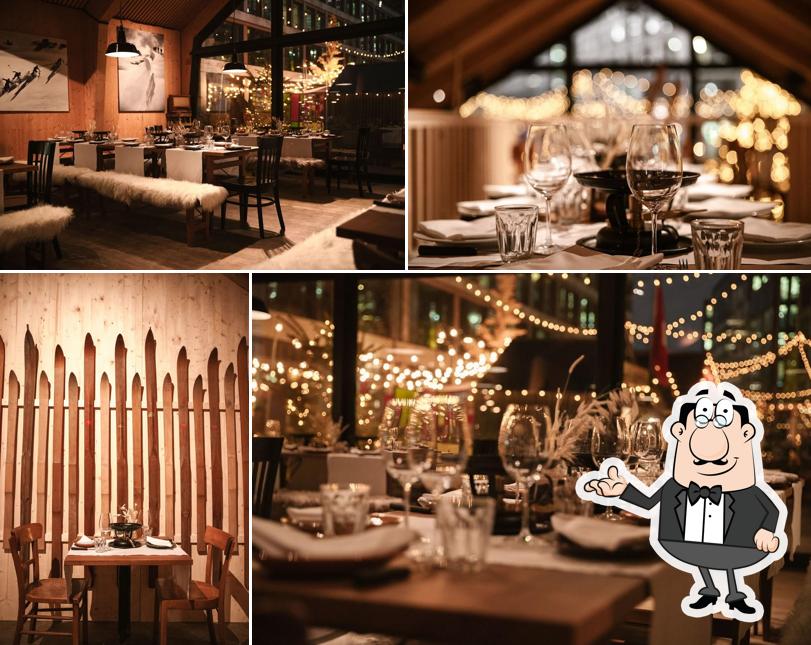 Gli interni di Fondue Chalet