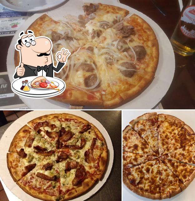 Prueba una pizza en Old Saybrook Pizza Palace & Restaurant