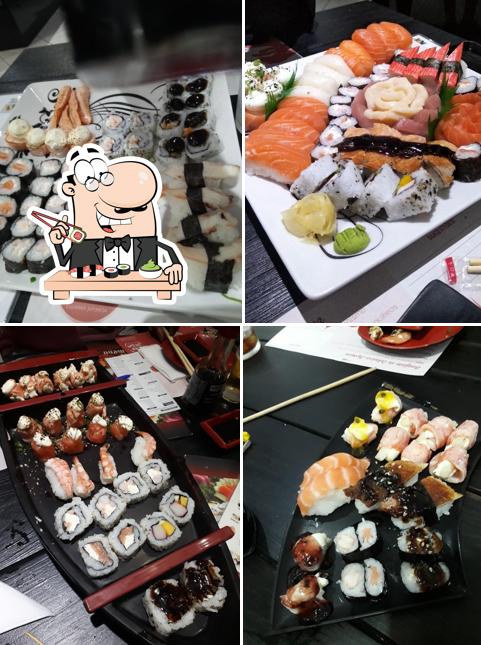 Rolos de sushi são oferecidos por Club Sushi