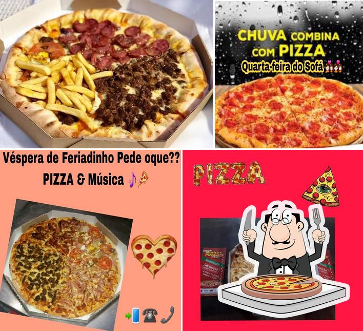 Peça diversos variedades de pizza