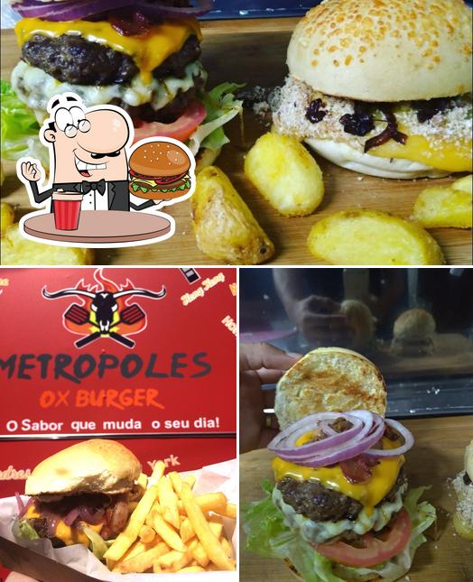 Experimente um hambúrguer no Metropoles Burger