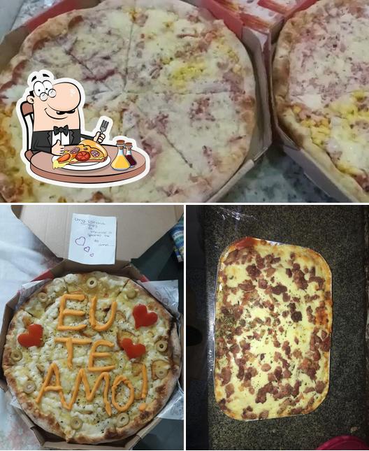 Peça pizza no Pizzaria pedra azul