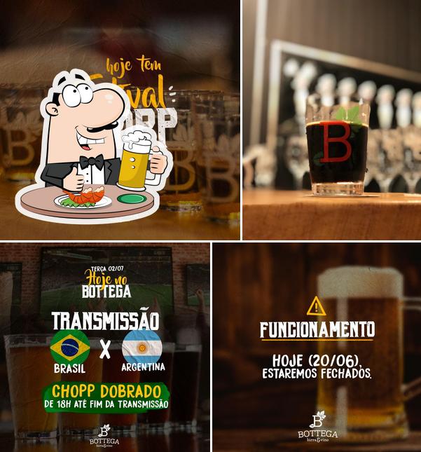 Peça um copo de cerveja leve ou escura