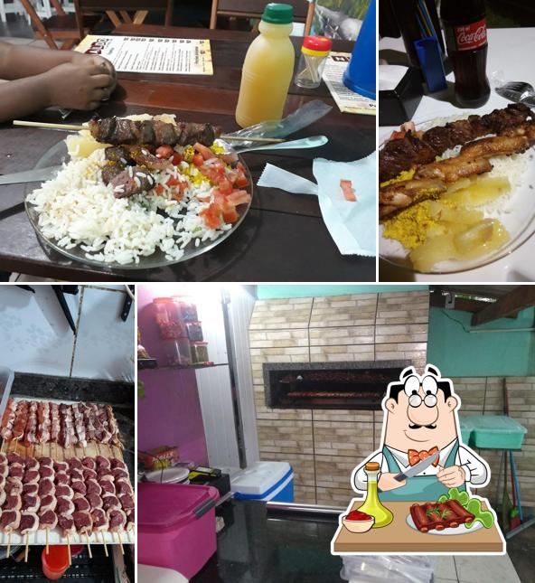 Costelas de porco em Espetinho Do Naldo