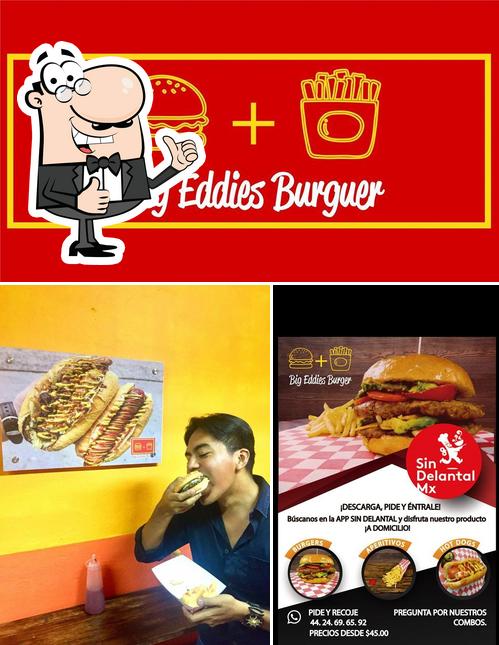Look at the pic of Big Eddies Burger