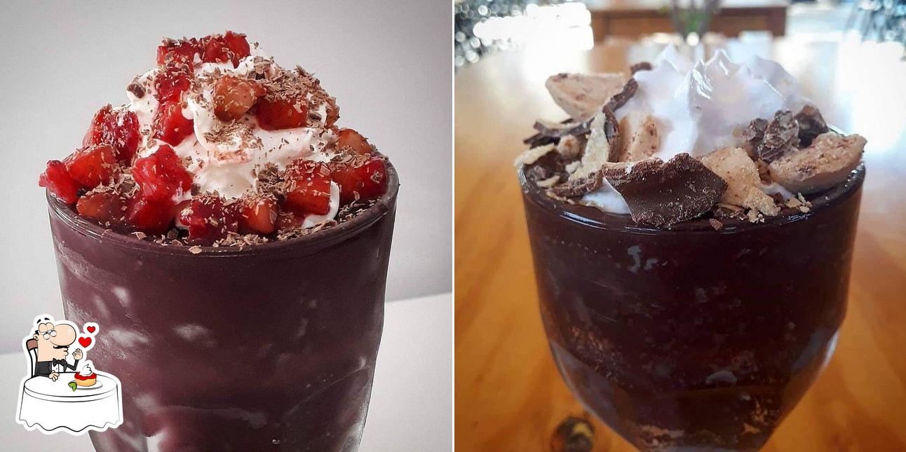 Taçaí Açaí e Sorvetes oferece uma seleção de sobremesas