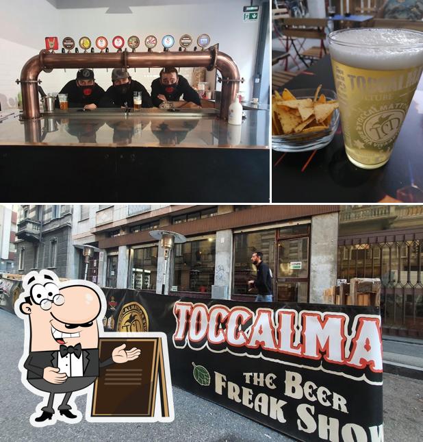 La esterno e birra del ristorante