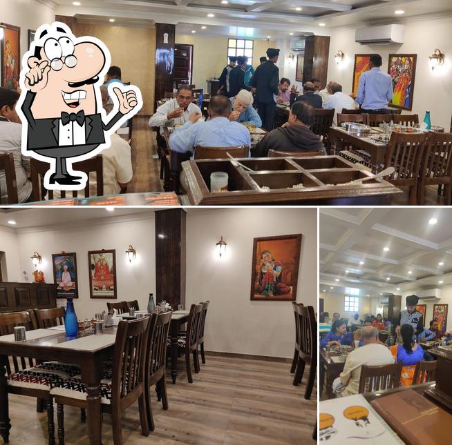 The interior of Desi Rotlo - Kathiyawadi Restaurant in Vadodara