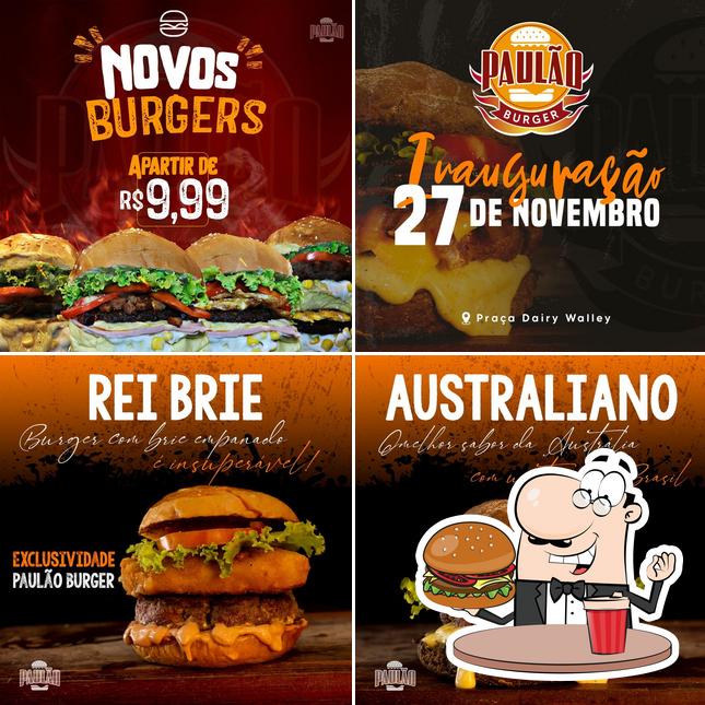 Peça um hambúrguer no Paulão Burger