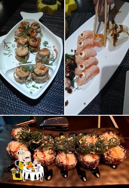 Platos en Sugoi Sushi