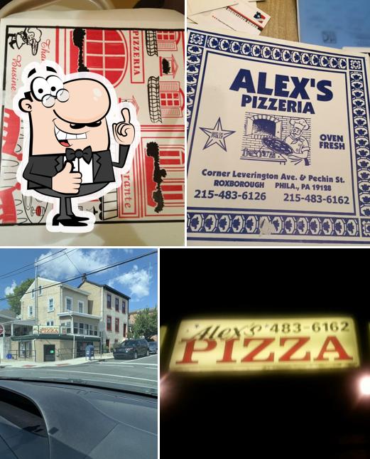 Взгляните на фотографию пиццерии "Alex's Pizza"
