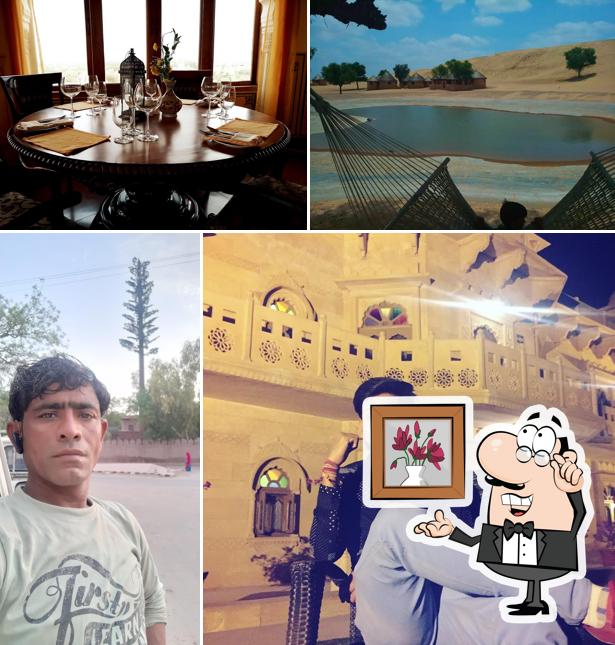 The interior of Khimsar Dunes Village - Restaurants In Khimsar