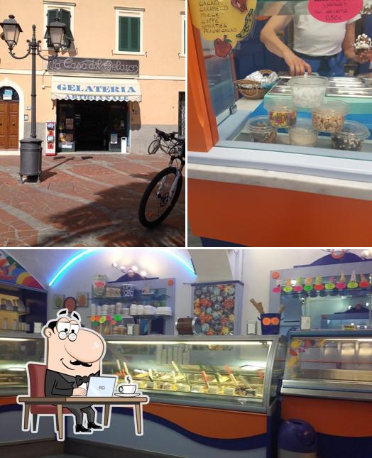 Tra le varie cose da Casa del Gelato si possono trovare la interni e cibo