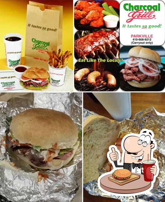 Charcoal Grill, 8535 Old Harford Rd in Parkville Restaurant menu and