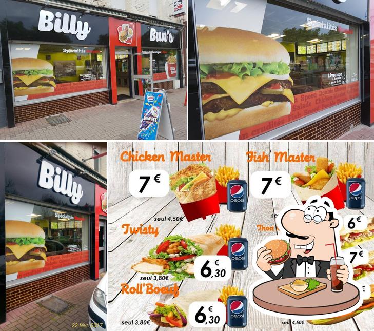 Commandez un hamburger à Billy Bun's