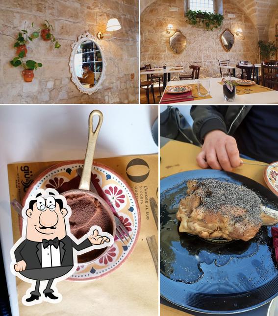 Giu A Sud -Green Bistrot- TRANI se distingue por su interior y comida