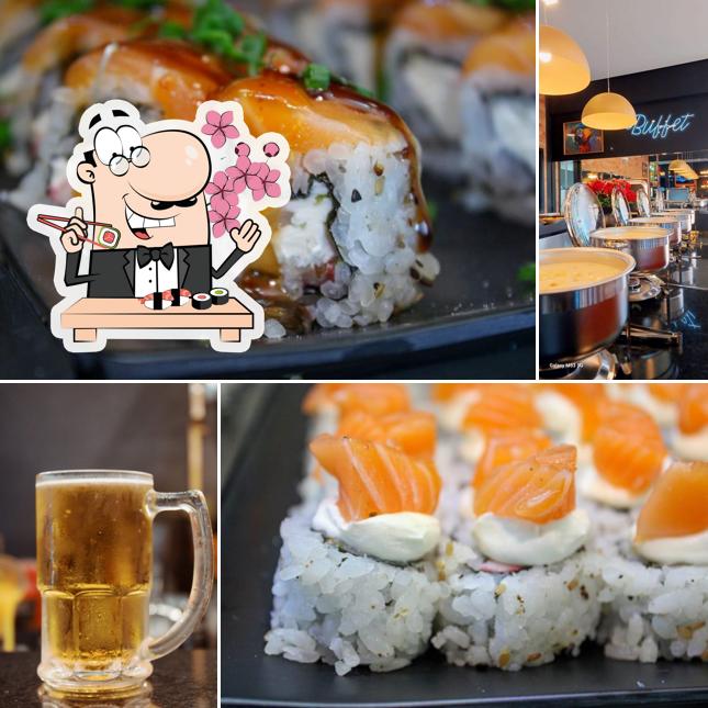 Peça diversas opções de sushi