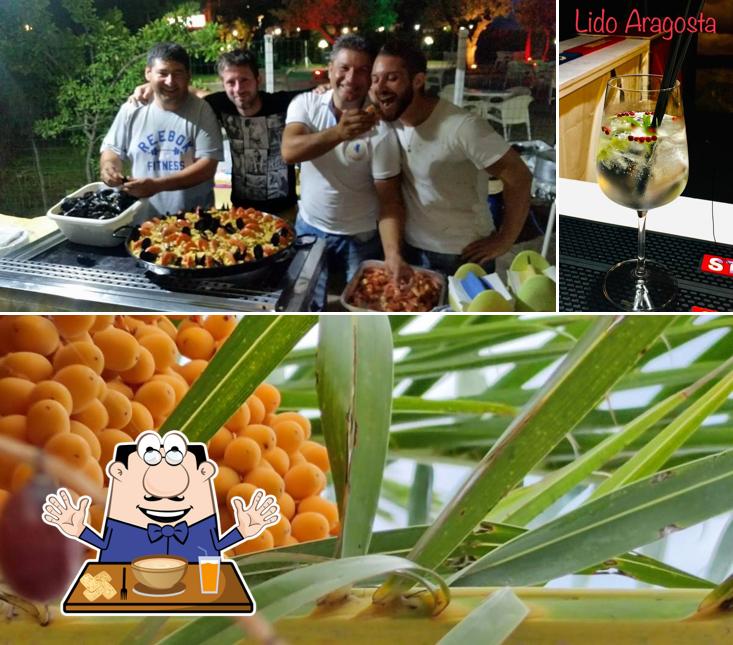 Tra le varie cose da Aragosta si possono trovare la cibo e alcol