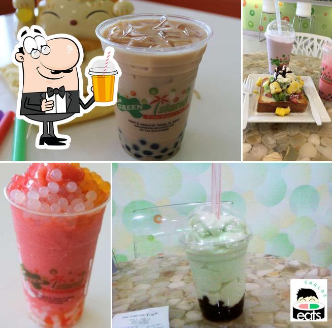 Green Island Frozen Yogurt & Tea bar in Tampa Restaurant menu and reviews