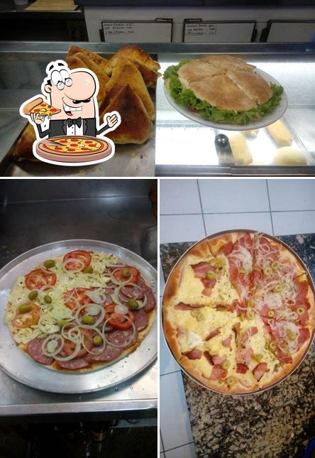 Consiga pizza no Lanchonete e Pizzaria Indonésia