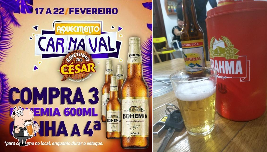 Espetinho do César fornece uma seleção de cervejas