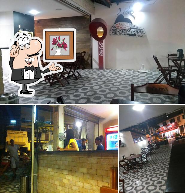 O interior do Copacabana Pizza