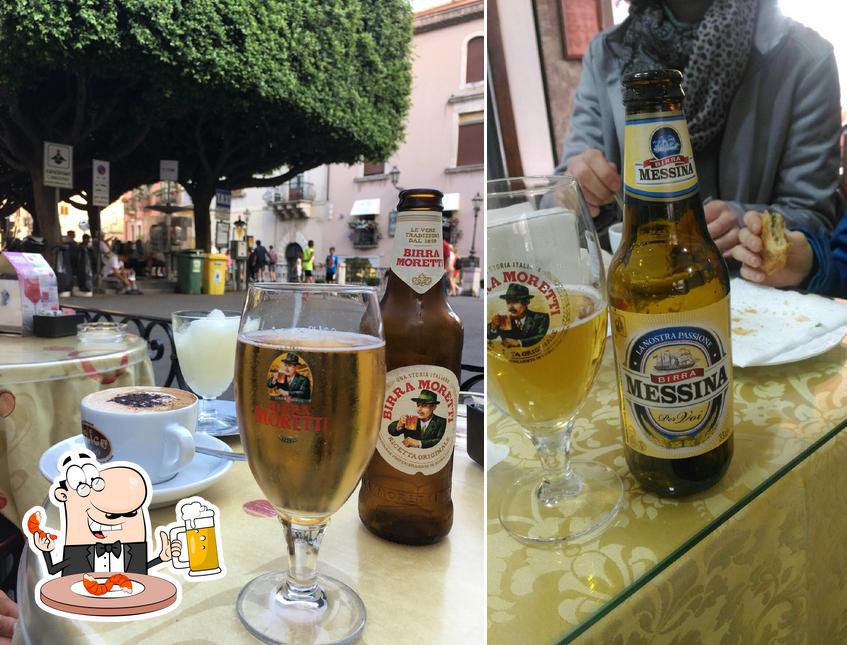 Puoi goderti un rinfrescante bicchiere di birra chiara o scura