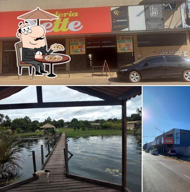 O exterior do Galeria Sete