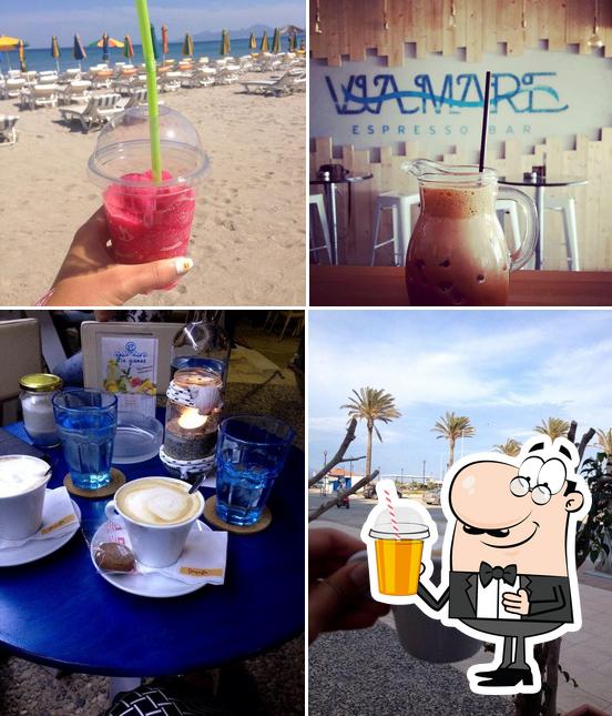 Enjoy a beverage at Via Mare