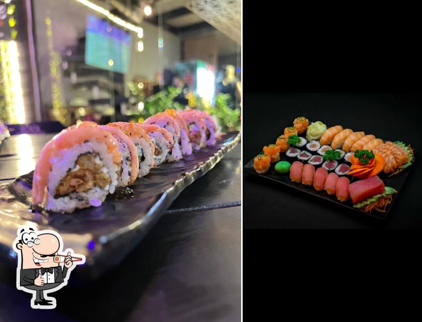 Peça diferentes opções de sushi