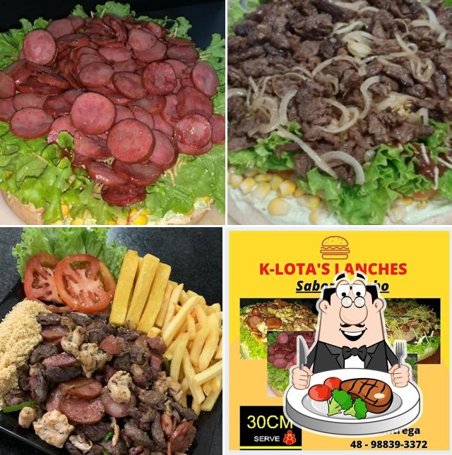 Prove refeições de carne no P-Lota's Lanches