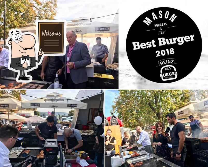 Mason burgers & stuff