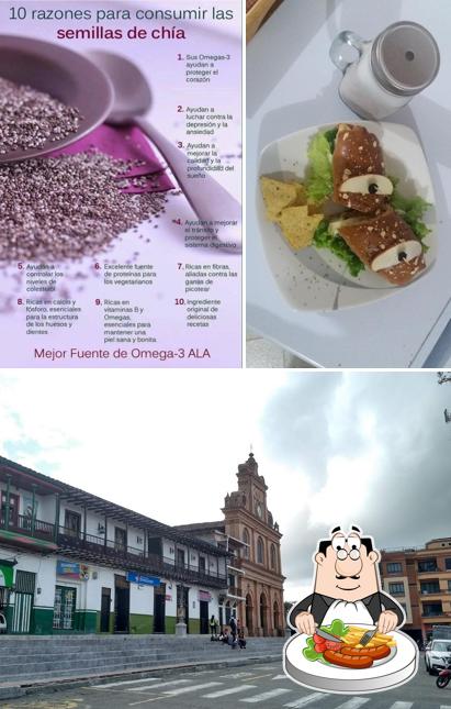 This is the photo displaying food and exterior at Quinoa Tienda y Comida Saludable
