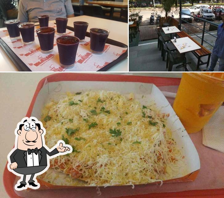 Among different things one can find interior and food at Falahaar